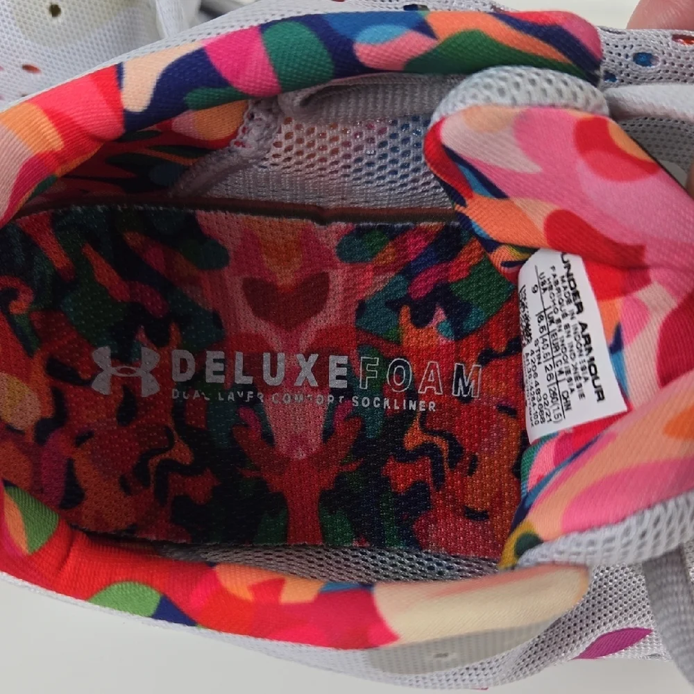 Under Armour Charged Impulse Gray Tennis Shoes 9 - Picture 10 of 16